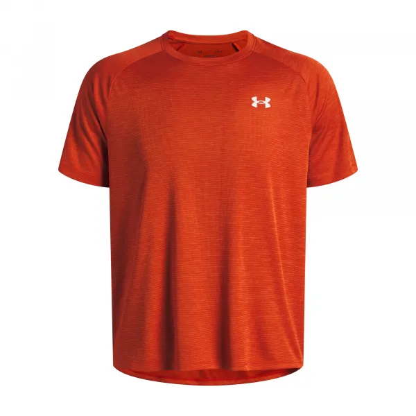 Under Armour TECH TEXTURED Pánske tričko, oranžová, veľkosť