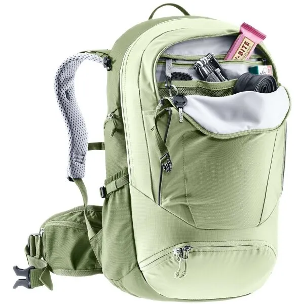 DEUTER TRANS ALPINE 28 SL Cyklistický ruksak, zelená, veľkosť