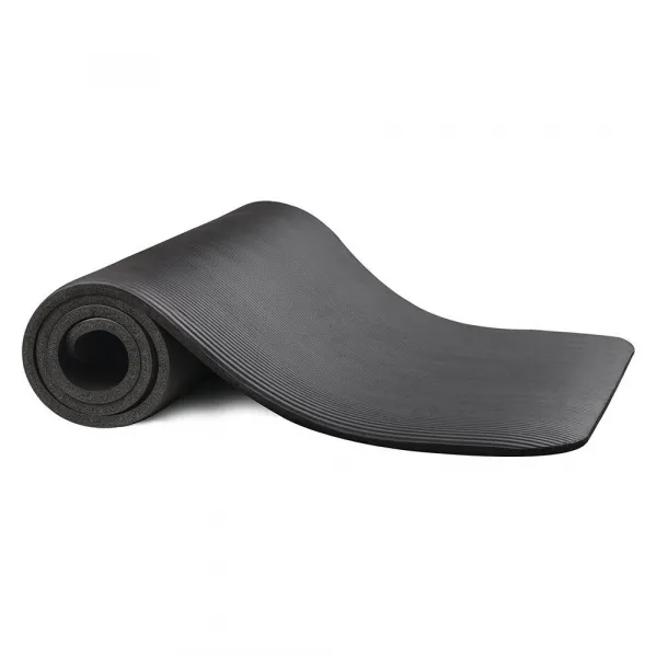MG Gymnastic Yoga Premium protišmyková podložka na cvičenie 10mm + obal, čierna (WNSP-BLAC)