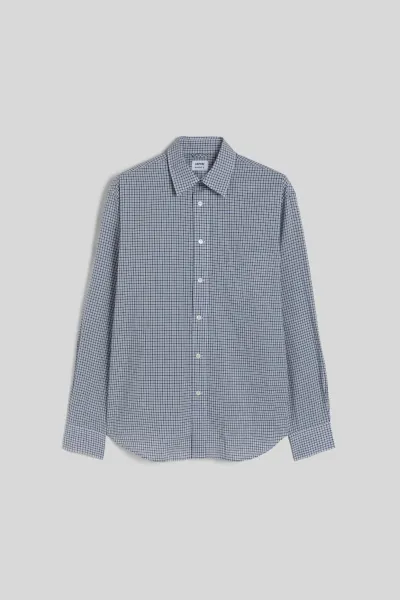 Košeľa Aspesi Camicia Fred Check Bluette