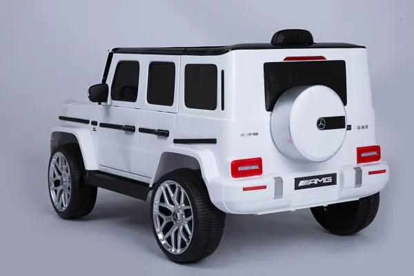 JAKS Elektrické autíčko Mercedes G63 AMG biele