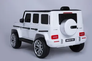 JAKS Elektrické autíčko Mercedes G63 AMG biele