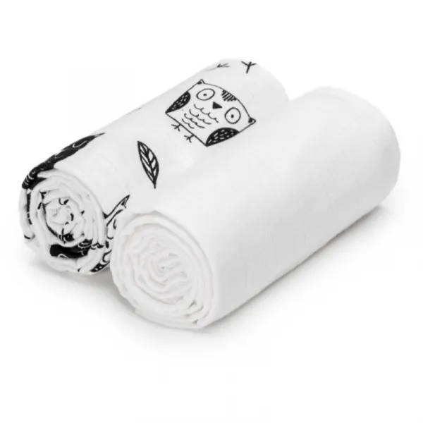 T-TOMI TETRA Cloth Towels EXCLUSIVE COLLECTION osuška Owls 90x100 cm 2 ks