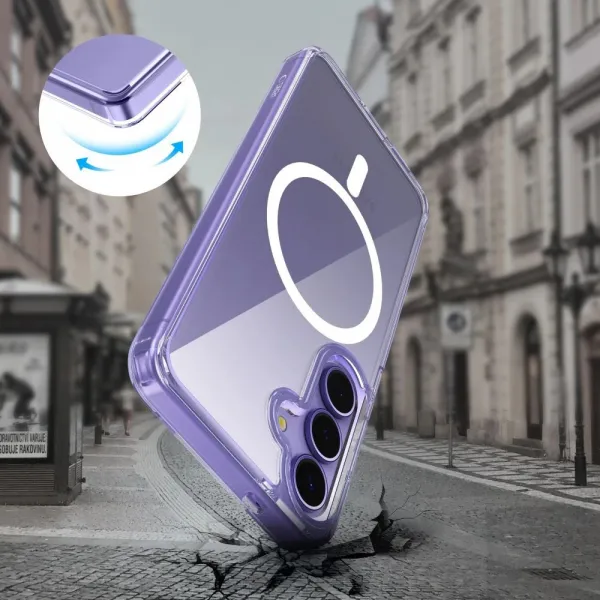Tech-Protect FlexAir Hybrid MagSafe kryt na Samsung Galaxy S25 FE, priesvitný