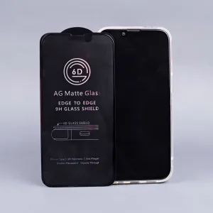 MG AntiGlare Full Glue matné ochranné sklo na iPhone 15 Plus, čierne