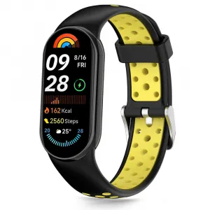 Tech-Protect Iconband Air remienok na Xiaomi Smart Band 8 / 9 / 10, black / yellow