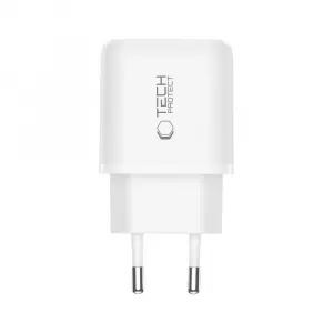 Tech-Protect NCA30 sieťová nabíjačka 30W PD QC, biela