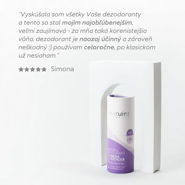 Natuint cosmetics - Krémový dezodorant verbena - levanduľa
