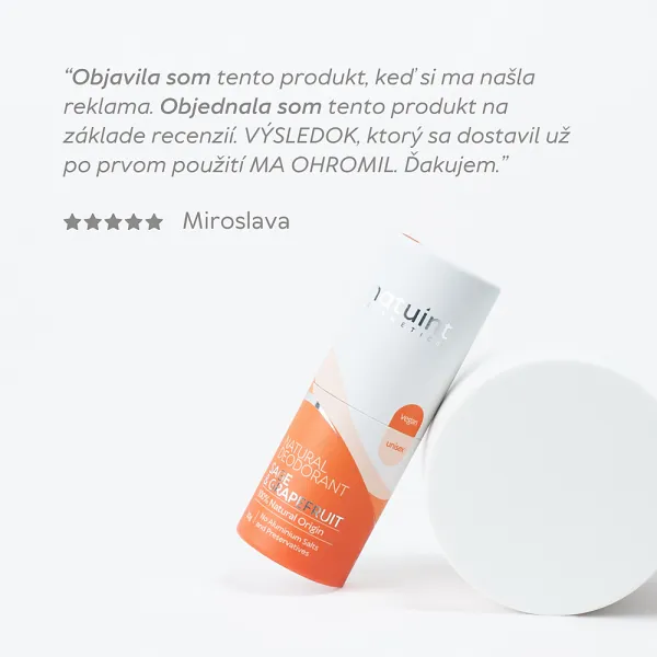 Natuint cosmetics - Krémový dezodorant šalvia - grapefruit