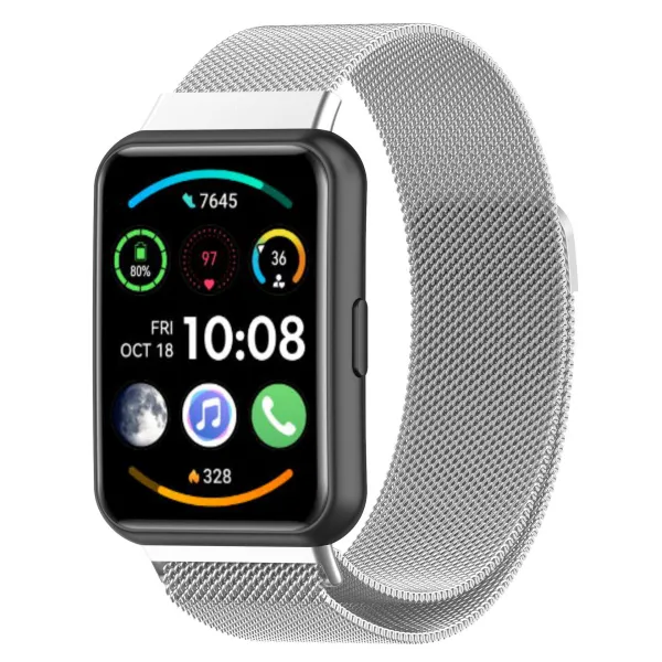 Bstrap Milanese remienok na Huawei Watch Fit 2, silver