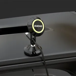 Dudao F6X magnetický držiak na mobil do auta, čierny (F6X +)