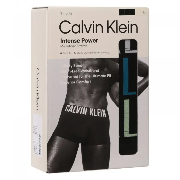3PACK pánske boxerky Calvin Klein čierne (NB3775A-ZDJ) M, trenky