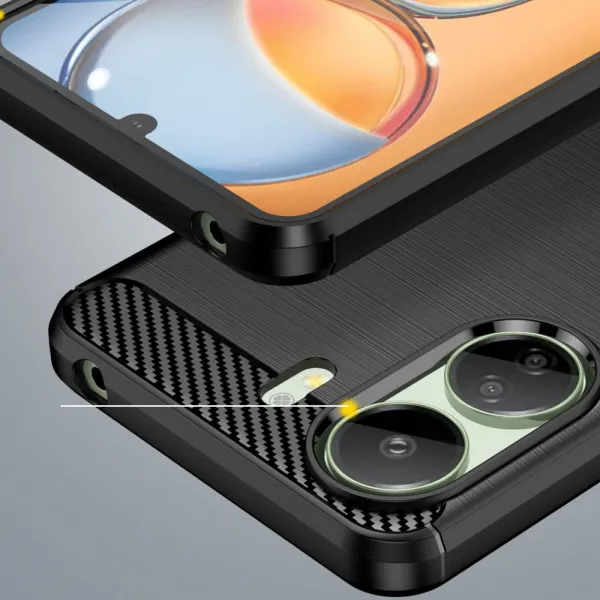 Tech-Protect Carbon kryt na Xiaomi Redmi 13C / Poco C65, čierny