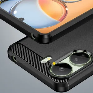 Tech-Protect Carbon kryt na Xiaomi Redmi 13C / Poco C65, čierny