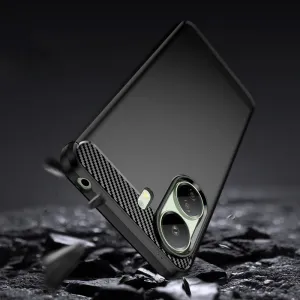 Tech-Protect Carbon kryt na Xiaomi Redmi 13C / Poco C65, čierny