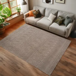 Koberec HELIX 3D boho béžový