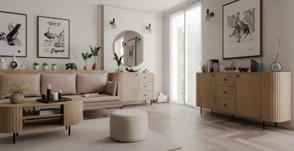 ArtLemp Komoda VAOLIA 3F | dub cremona
