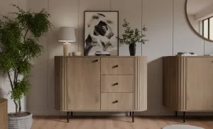 ArtLemp Komoda VAOLIA 1F3S  | dub cremona