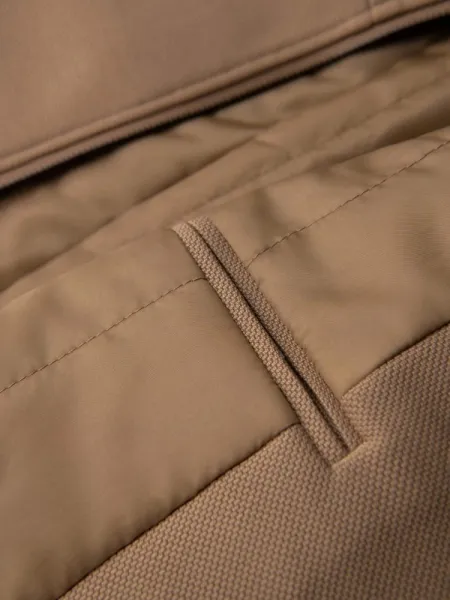 Pánsky kabát na zips svetlohnedý