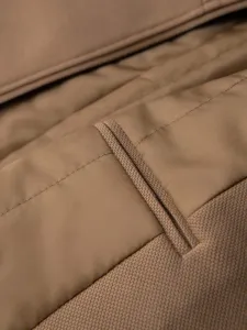 Pánsky kabát na zips svetlohnedý