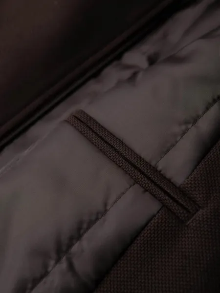 Pánsky kabát na zips hnedý