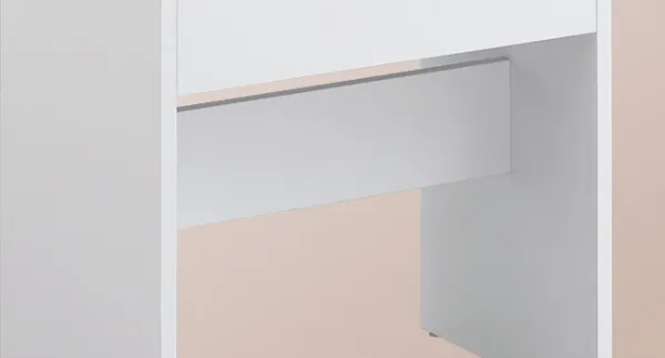 SONGMICS Taburet k toaletnému stolíku Kailyn biely/ružový