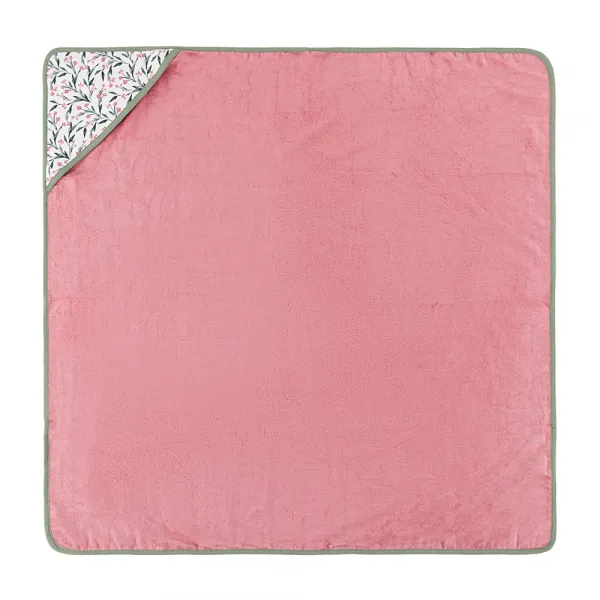 PETITEMARS Bambusová osuška Petite&Mars Loulou Pink Meadow 100x100 cm