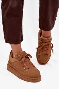 Boto Dámske tenisky s kožušinkou Camel Cyrissa