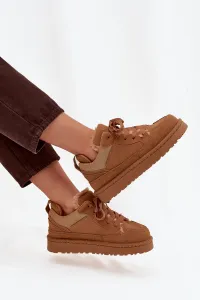 Boto Dámske tenisky s kožušinkou Camel Cyrissa
