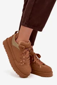 Boto Dámske tenisky s kožušinkou Camel Cyrissa