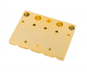 Fender HiMass Bass Bridge Zinc Saddles Gold