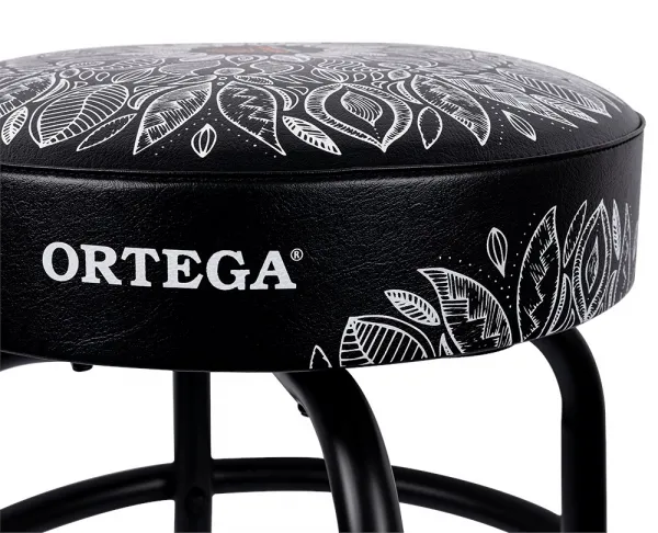 Ortega Bar Stool 30" White Kaleidoscope