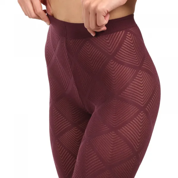 Dámske silónové pančuchové nohavice Golden Lady Illusion 50 DEN červené (156EEE N01A) S/M