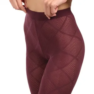 Dámske silónové pančuchové nohavice Golden Lady Illusion 50 DEN červené (156EEE N01A) S/M
