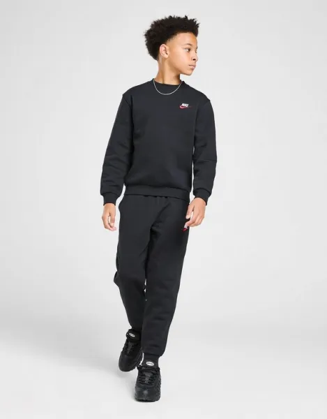 Nike Mikina K Nsw Club Flc Crew Ls Lbr