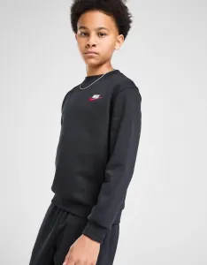 Nike Mikina K Nsw Club Flc Crew Ls Lbr