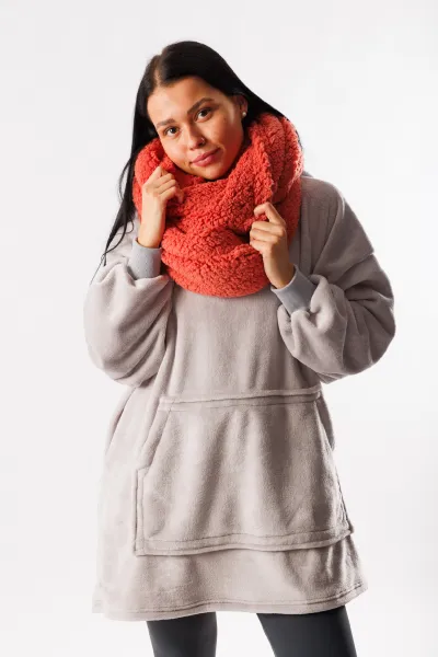 GoldBee Kruhový Šál Doba Ľadová Red Barva: Red, Velikost: M
