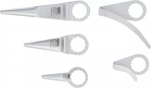 BGS Technics BGS – sada rezných nožov pre pneumatický vyrezávač skiel 3218/9291 (5 ks)