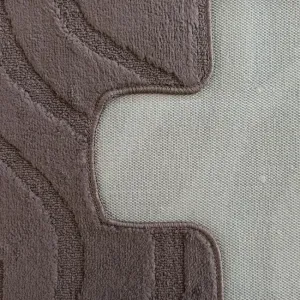 Sada kúpeľňových koberčekov Montana Symphony Chocolate