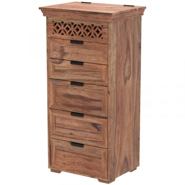 indickynabytok.sk - Komoda Mira 60x120x45 indický masív palisander