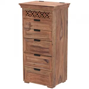 indickynabytok.sk - Komoda Mira 60x120x45 indický masív palisander