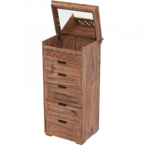 indickynabytok.sk - Komoda Mira 60x120x45 indický masív palisander