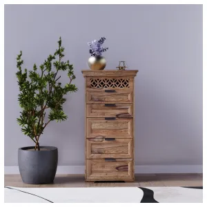 indickynabytok.sk - Komoda Mira 60x120x45 indický masív palisander