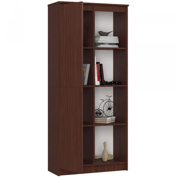 Ak furniture Regál Rexa 80 cm 1 skrinka a 4 police wenge