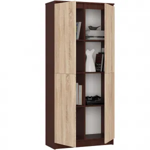 Uzavretý regál R80 2D 8P CLP wenge / sonoma