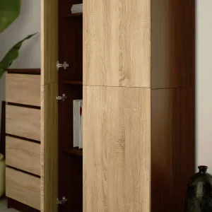 Uzavretý regál R80 2D 8P CLP wenge / sonoma