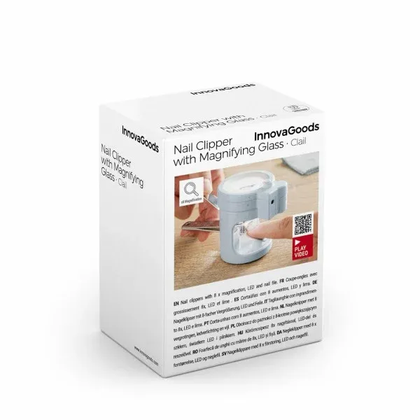 InnovaGoods Kleštičky na nehty se světlem LED, lupou a pilníkem Clail