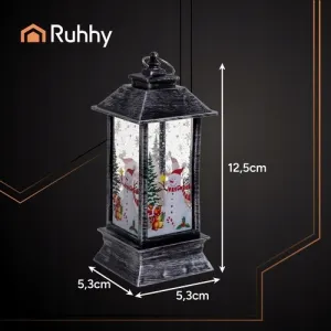 Ruhhy Vianočný strieborný LED lampášik
