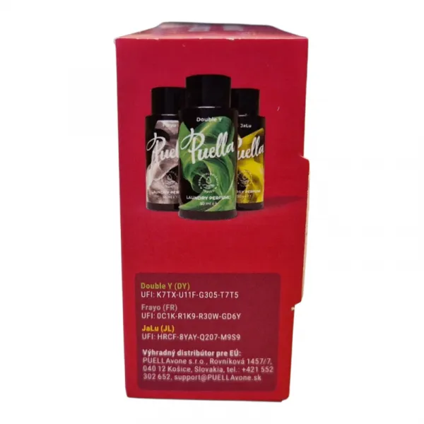 Set parfumov na pranie PUELLA Double Y Jalu Frayo laundry scent fragrance Set 3 x 50 ml