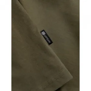 Pánske tričko s dlhým rukávom OMBRE Longsleeve OM-LSBL-0108 V-2 dark olive
